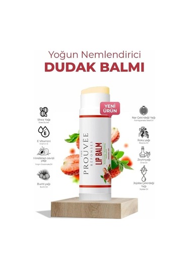 The Prouvee Reponses Çilek Özlü Organik Dudak Balmı