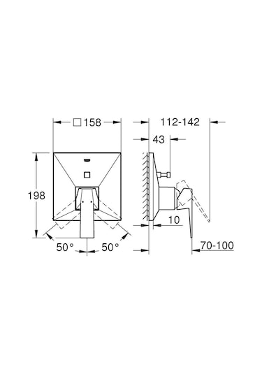 Grohe Grohe Allure Brilliant Ankastre Banyo/Duş Bataryası 24072Al0 Krom