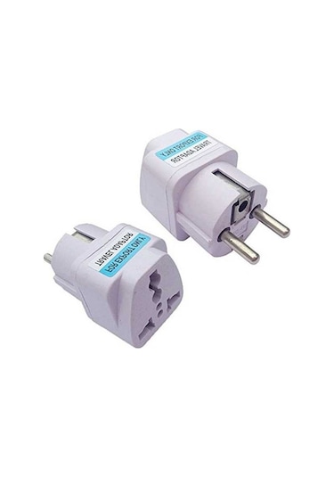 Besthome1 Genel Avrupa Fişi Ac 250v Güç Seyahat Adaptörü Beyaz