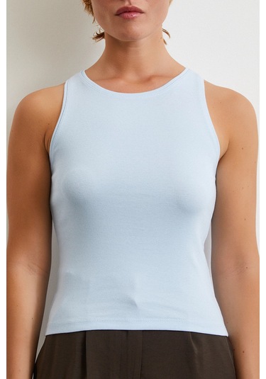 Basic Crop Top Mavi Mavi