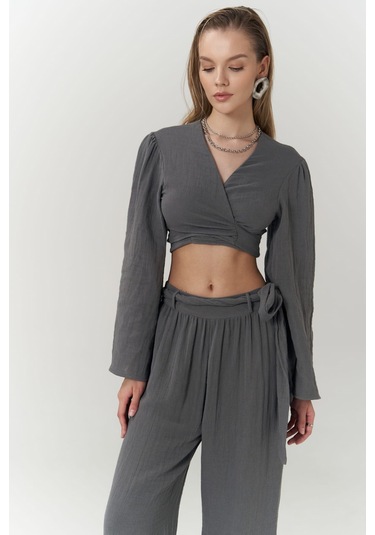 Atina Antrasit Müslin Takım Natural