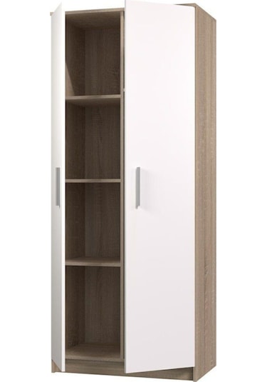 Açelya Giyinme Dolabı - Çok Amaçlı Dolap - Gardırop 80 Cm-2 Kapaklı