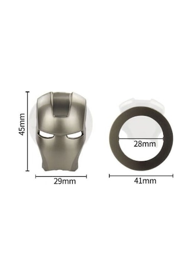 Start Stop Klima Düğme Buton Koruyucu Füme Metal