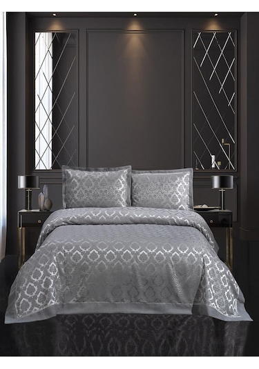 Shonıl Marvella Yatak Örtüsü Takımı Mor