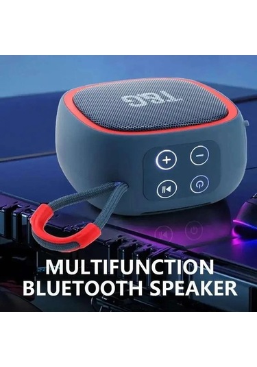 Novahub Bluetooth Hoparlör Taşınabilir Ses Kutusu Kablosuz Radyo Fm Hoparlör Stil B Kırmızı Mavi Tg659