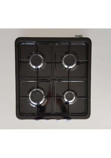 Uğur Uk102-L Rüzgar 4 Lü Lpg Set Üstü Emaye Ocak Siyah Dört Gözl