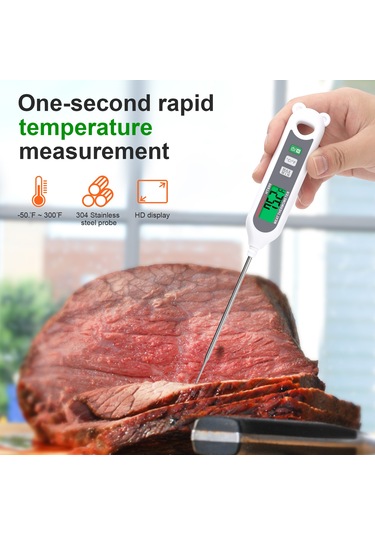 Springsun Habotest Anında Okuma Dijital Et Termometresi - Yiyecek, Ekmek, Izgara Ve Barbekü İçin
