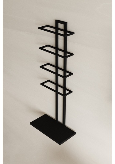 Aju Şaraplık Ve Kadeh Rafı Duvara Monte Şarap Mahseni Modern Duvar Alkol Rafı Metal Ve Ahşap Tasarım Siyah