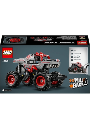 LEGO® Technic Monster Jam™ ThunderROARus™ Çek-Bırak 42200 - 7 Yaş ve Üzeri Canavar Kamyon Seven Çocuklar için Oyuncak Yapım Seti (232P)