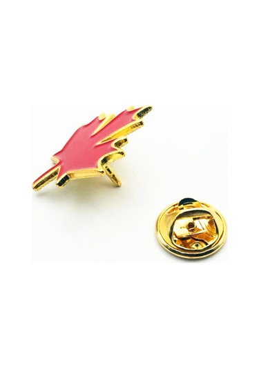 Monyee Kanada Akçaağaç Rozeti, Yüksek Kaliteli Alaşımdan Yapılmış, Zarf Ve Giyim Dekorasyonu İçin Mini Anı Broşu Tek Adet Kırmızı