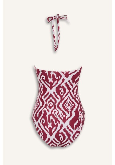 Defacto Etnik Desenli Boyundan Askılı Mayo-fall İn Love E3296ax25smbr285 Bordo