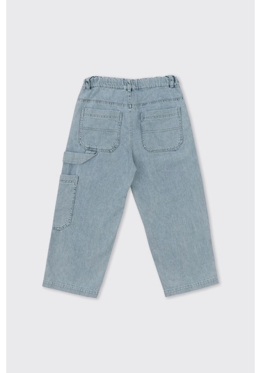 Panço Erkek Çocuk Rahat Kesim Denim Pantolon Mavi