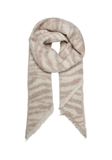 Only Kadın Onlhayden Zebra Desenli Atkı 15323413 Bej Bej