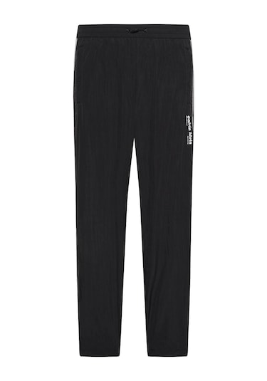 Calvin Klein Rahat Kırışık Nylon Günlük Siyah Erkek Pantolon-8664 Siyah