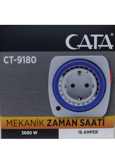 Cata CT-9180 Mekanik Zaman Ayarlı Timer Saati Priz