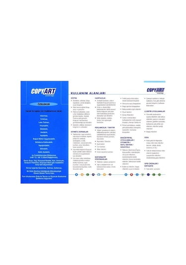 Copyart 25 Tabaka Yırtılmaz Ofset Sentetik Kağıt 70X100 Cm 180 µ