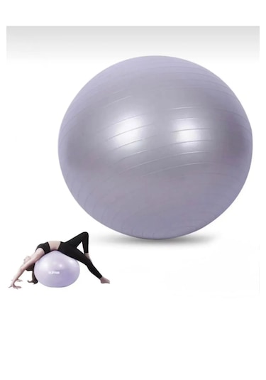 65 Cm Pilates Topu Şişirme Pompalı Plates Denge Yoga Spor Egzer