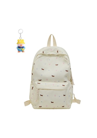 Szypzstore Sırt Çantası Kız Büyük Kapasiteli Okul Çantası Ortaokul Ve Lise Öğrencileri Sırt Çantası Lufıag Açık Bej