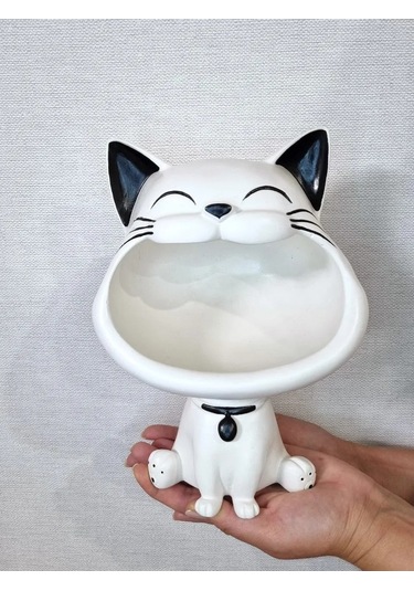 Cre Art Kedi Şekerlik Vazosu Şekerlik Dekoru İç Mek 482038724 Siyah