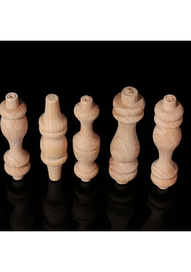 El Sanatları Avrupa Tarzı Mobilya Ayak Bacaklar Dolap Koltuk Ayakları Vintage Ahşap Oyma Ev Dekor 17