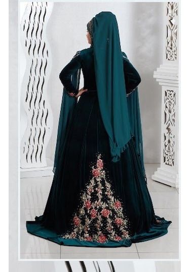 Ceyyiz Tesettür Modeli Bindallı Kına Elbisesi Ecrin