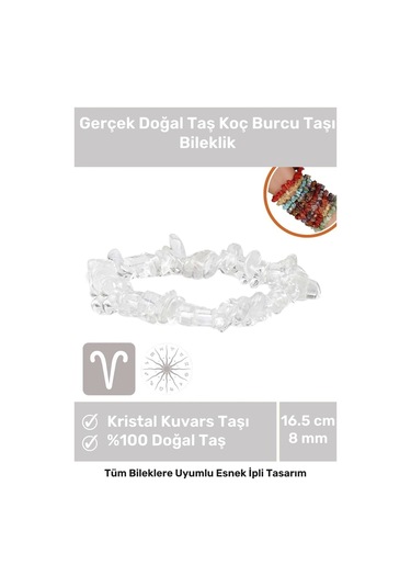 Enenstyle Fashıon Boutıqueunisex Koç Burcu Enerjisini Yükselten Doğal Taş Bileklik Koç Burçları Için Burç Taşı Bileklik Çok Renkli Çok Renkli