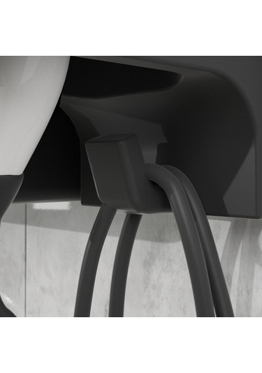 Wondernest Zımbasız Saç Kurutma Rafı, Lichen Makinesi İçin Pratik Çözüm Jm Siyah