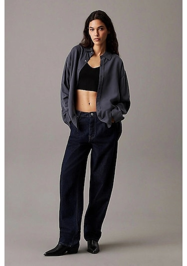 Calvin Klein Rayon Sweater Bralette Siyah