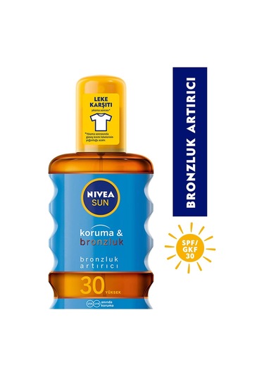 Nivea Spf 30 Bronzluk ve Koruyucu Güneş Yağı 200 ML