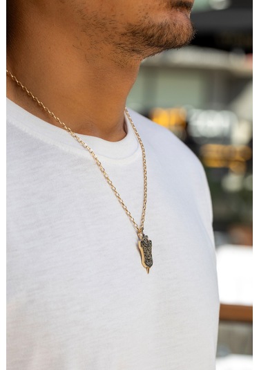 14 Ayar Altın Şövalye Zırhı Erkek Kolye