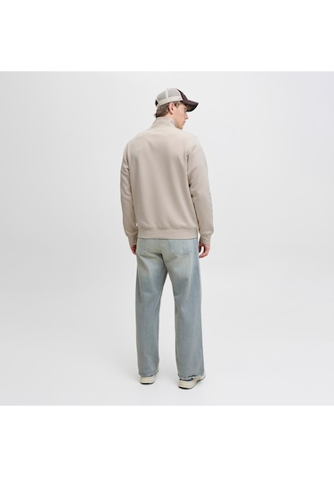 Jack & Jones Soho Erkek Krem Sweatshirt 12278793-mbm Krem