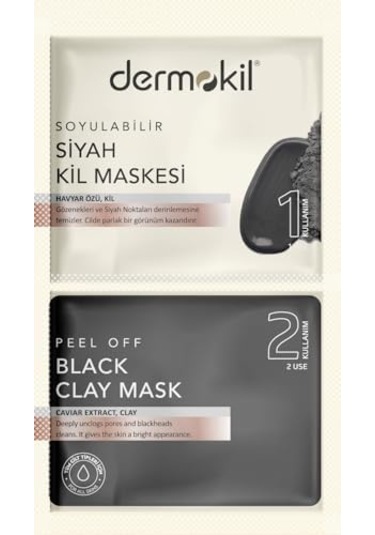 Soyulabilir Siyah Maske 2x7.5 Ml