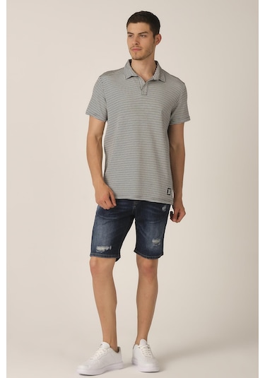 Alexander Gardi Alexandergardı Düğmesiz Polo Yaka T-shirt E21-84000 Turuncu