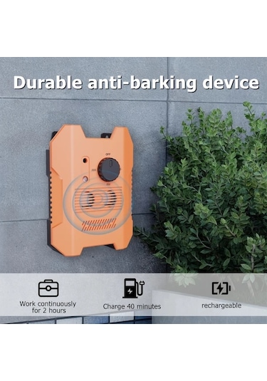 Willowhaven Soundwave Teknolojili Köpek Havlama Kontrol Cihazı Turuncu Tek Boyut 15.24 Metre Etkili Tüm Irklar Çoklu Mod İçin Dış Mekan Uygun