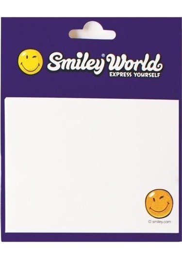 Smiley Emoji Yapışkanlı Nok Kağıdı Küp Blok Notluk Şekilli