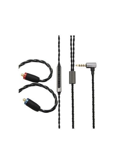 Shure Se315 Se535 Se846 İçin Mmcx Yükseltme Kablosu - Siyah, Pvc Malzeme, 125cm Uzunluk