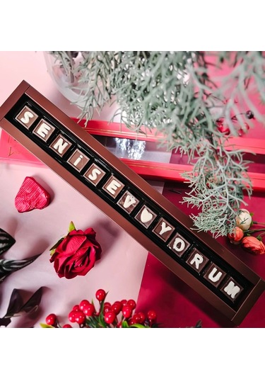 Liva Sevgililer Günü Seni Seviyorum Harf Çikolata