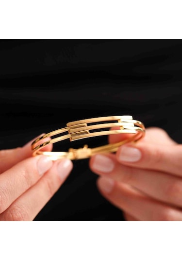 Kaburga Kelepçe 14 Ayar Üç Sıra T14399