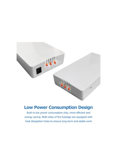 Xindoker 8 Port Ethernet Anahtarı - 10/100m Otomatik Uyumlu Rj45 Portları - Geniş Voltajlı Besleme - Düşük Tüketim - Etkin Soğutma - Avrupa Standartı