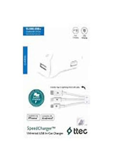 Ttec 2cks01ut Hızlı Şarj Universal Araç Şarj Cihazı 2.1a Trio Kablolu Beyaz ' Beyaz