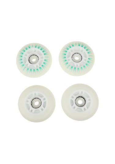 Suntek Paten Tekerlekleri Hokey Sıralı Flash Tekerlek 72mm-yeşil Yeşil