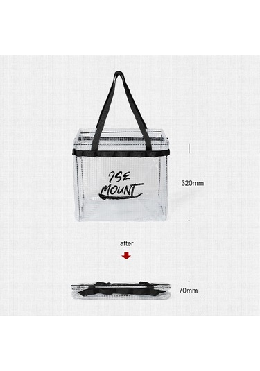 Ruicoo "katlanabilir Şeffaf Outdoor Depolama Çantası - 28l Geniş Kapasiteli Kamp & Piknik Eşya Organizer" Çok Renkli