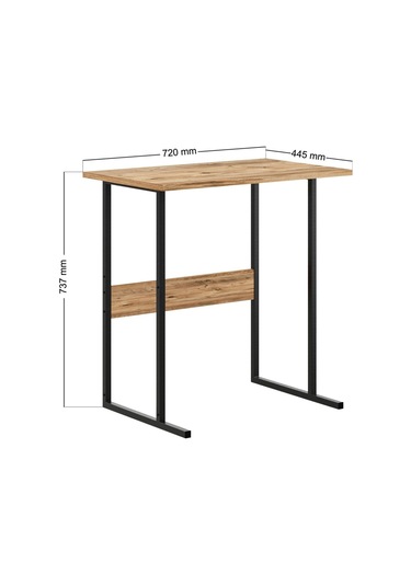 Ceramical Mse2 Ofis Bilgisayar Çalışma Masası Çam 44 x 72 x 73 CM Çam