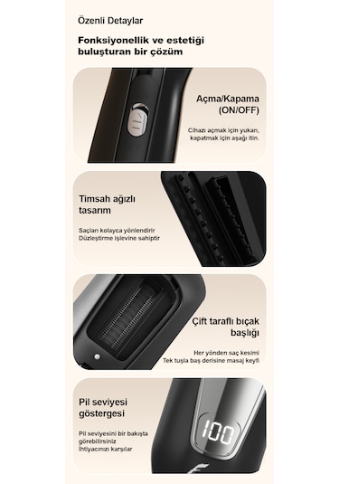 Veryfit Saç Kırığı Kırık Alma Makinesi 2 In 1 Negatif Iyon Teknolojili Lc