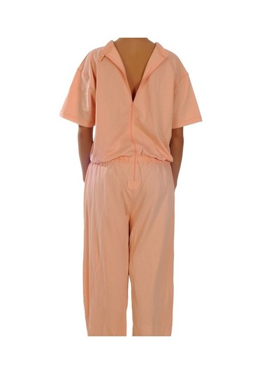 Caretex BH-4 Sırt Fermuarlı Alzheimer Kadın Hasta Tulumu S