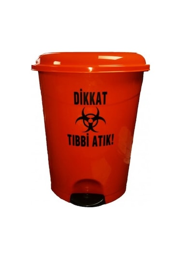 Tıbbi Atık Çöp Kovası Pedallı 20 Litre