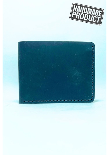 El Yapımı Hakiki Deri Premium Cüzdan Siyah Geniş Model Siyah