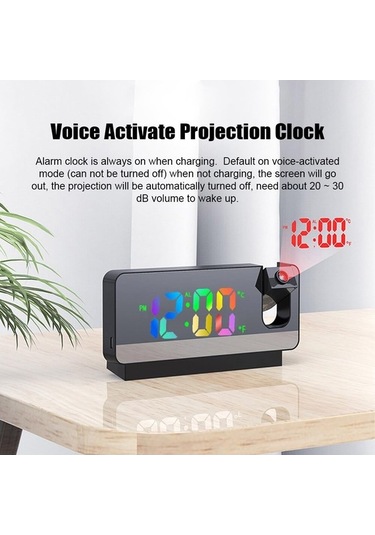 Wondernest Saat Projektörlü Döner Çalar Projeksiyon Lichen 180 Ma