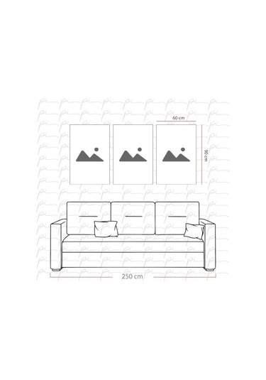 Atatürk Köşesi Triple Miyrem-cam Tablo