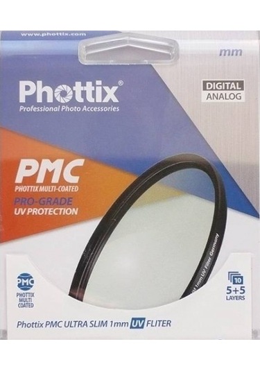 Phottix 55 MM PMC Ultra Slim UV Protection Filtre